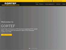 Tablet Screenshot of gortef.com.au